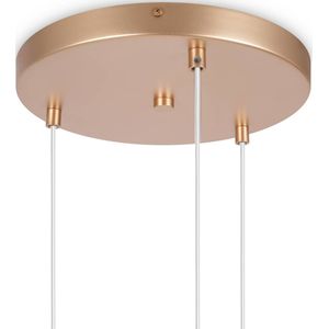 Maytoni hanglamp Basic vorm, wit/goud, 3-lamps.