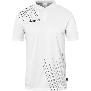 Uhlsport Score Polo Heren - Wit Zwart