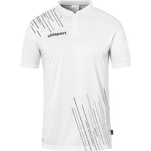 Uhlsport Score Polo Heren - Wit Zwart