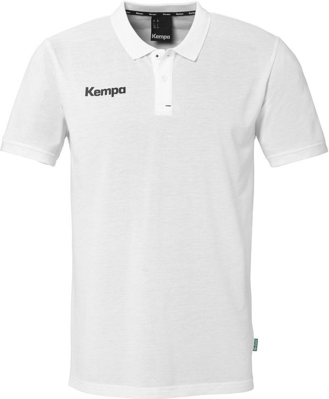 Kempa - Prime - Poloshirt - Wit - 65% Gerecycled Polyester, 35% Biologisch Katoen