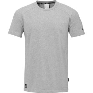 Uhlsport Id T-Shirt Kinderen - Donkergrijs Gemeleerd Zwart