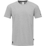 Uhlsport Id T-Shirt Kinderen - Donkergrijs Gemeleerd Zwart