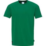 UHLSPORT - ID T-shirt - Korte Mouwen - Zwart - Katoen