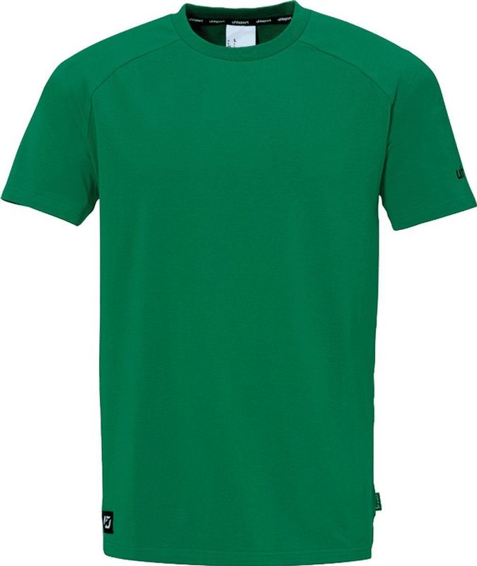 UHLSPORT - ID T-shirt - Korte Mouwen - Zwart - Katoen