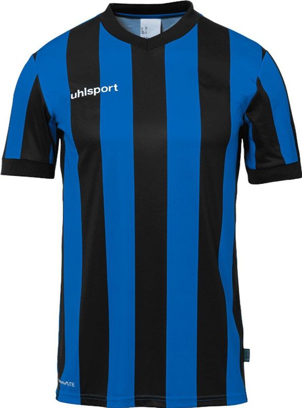 Uhlsport - Stripe 2.0 Shirt - Korte Mouw - Zwart / Wit - 100% Polyester