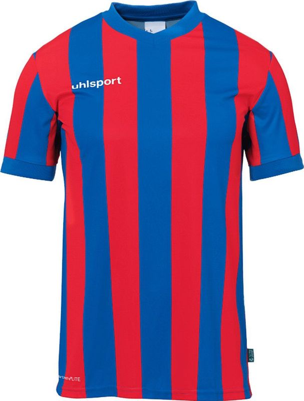 Uhlsport Stripe 2 0 Shirt Korte Mouw Kinderen - Royal Rood