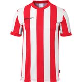 UHLSPORT - Retro Stripe - T-shirt - Rood/Wit - Korte Mouwen - Comfortabel