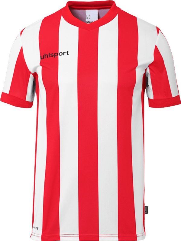Uhlsport Stripe 2 0 Shirt Korte Mouw Kinderen - Rood Wit