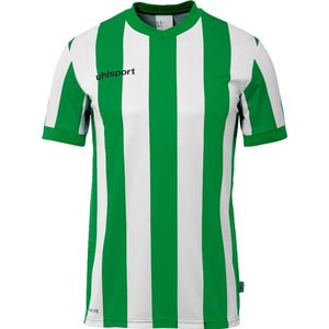 Uhlsport - Stripe 2.0 Shirt - Korte Mouw - Groen / Wit - Gerecycled Polyester