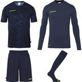 Uhlsport - Prediction - Keeperstenue - Marine / Fluogeel - Katoen