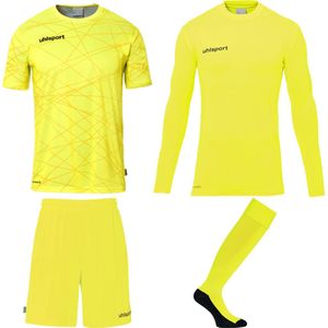 Uhlsport - Prediction Bundle Keeperset - Fluogeel - Zwart - Kinderen