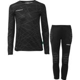 Uhlsport - Prediction - Goalkeeper Set - Zwart - Gewatteerde Ellebogen, Latex Palm