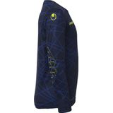 Uhlsport - Prediction - Keepersset - Marineblauw/Fluor Geel - Duurzame en Ademende Materialen