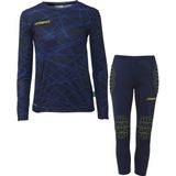 Uhlsport - Prediction - Keepersset - Marineblauw/Fluor Geel - Duurzame en Ademende Materialen