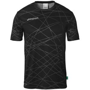 UHLSPORT - Prediction - T-shirt - Zwart - Katoen