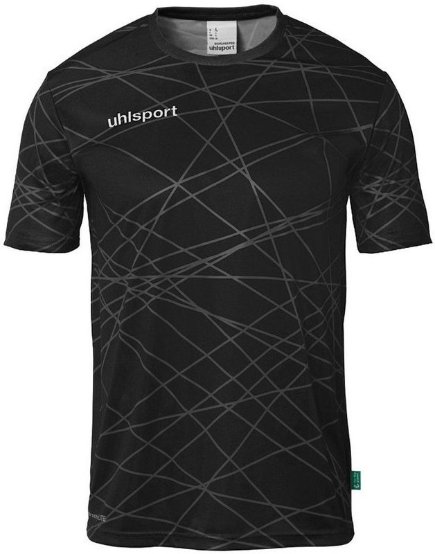 UHLSPORT - Prediction - T-shirt - Zwart - Katoen