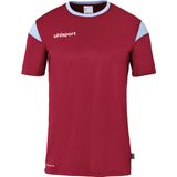 Uhlsport - Squad 27 - Shirt Korte Mouw - Bordeaux / Hemelsblauw