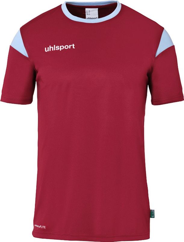 Uhlsport - Squad 27 - Shirt Korte Mouw - Bordeaux / Hemelsblauw