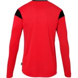Uhlsport - Squad 27 - Voetbalshirt - Rood/Zwart - Lange Mouw - Heren
