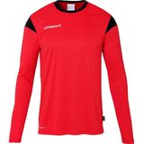 Uhlsport - Squad 27 - Voetbalshirt - Rood/Zwart - Lange Mouw - Heren
