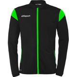Uhlsport - Squad 27 Classic - Trainingsjack - Zwart/Groen Fluor - Volledige Ritssluiting