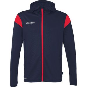 uhlsport - Squad 27 Track Hood - Sportjas - Navy/Rood - Uniseks