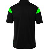 Uhlsport Squad Polo Kinderen - Zwart Fluo Groen