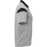 Uhlsport Squad Polo Kinderen - Donkergrijs Gemeleerd Zwart