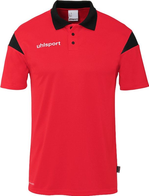 Uhlsport Kinder Squad 27 Polo Shirt 1002259 Rot/Limonengelb-140
