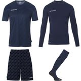 uhlsport - Progressieve Jersey Set - Voetbal Unisex Keepersset - Compleet met Shirt, Basislaag, Shorts en Sokken