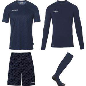 uhlsport - Progressieve Jersey Set - Voetbal Unisex Keepersset - Compleet met Shirt, Basislaag, Shorts en Sokken