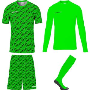 Uhlsport Keeperstenue Pack Groen - Shirt, Broekje, Ondershirt en Sokken