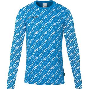 Uhlsport Keepersshirt Kids - Blauw Wit - Standaard Pasvorm