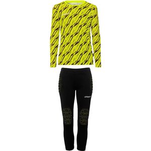 Uhlsport - Progressive - Keepersset - Felgeel/Zwart - Lange Mouwen, Smartbreathe FIT Technologie