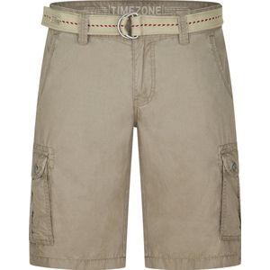 TIMEZONE - MaguireTZ - Korte Cargo Broek - Beige - Regular Fit