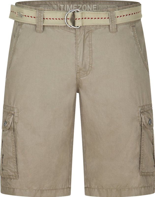 TIMEZONE - MaguireTZ - Korte Cargo Broek - Beige - Regular Fit