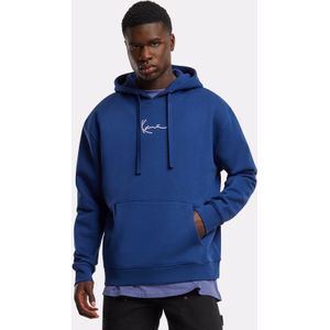 Karl Kani - Essential - Sweatshirt - Enziaan/Wit - Capuchon met Trekkoord