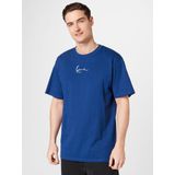 Karl Kani - Shirt - Blauw/Wit - Ronde Hals - Kwartmouw