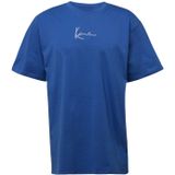 Karl Kani - Shirt - Blauw/Wit - Ronde Hals - Kwartmouw
