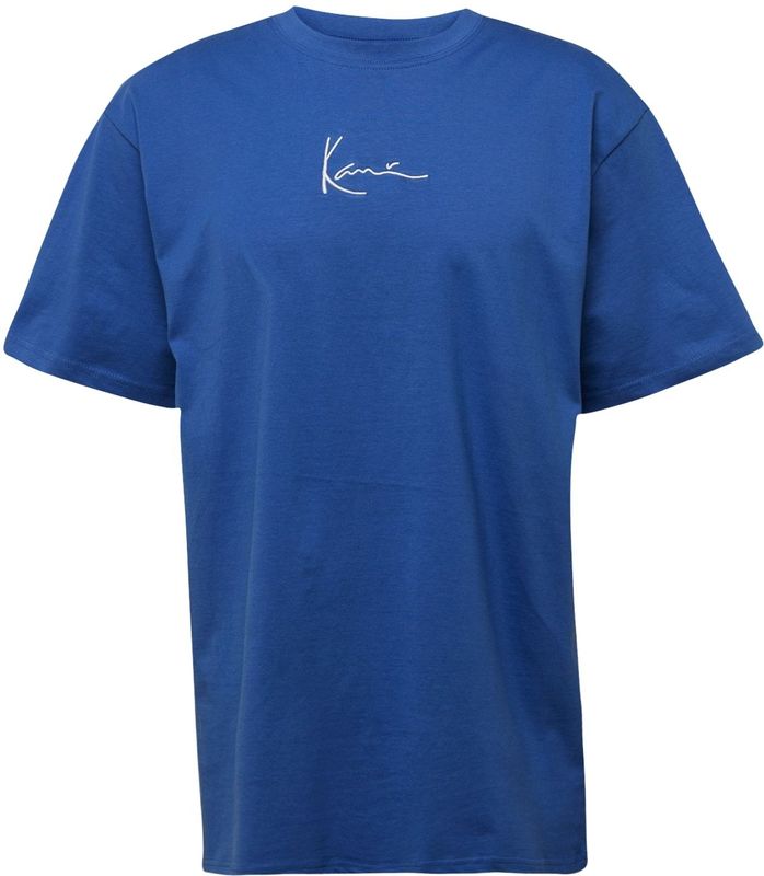 Karl Kani - Shirt - Blauw/Wit - Ronde Hals - Kwartmouw