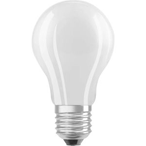 LEDVANCE Spaarlamp, matglazen lamp, E27, warm wit (3000K), 4 watt, vervangt 60W gloeilamp, zeer efficiënt en energiebesparend, set van 1