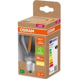OSRAM LED spaarlamp, gloeilamp, E27, warm wit (3000K), 7,2 watt, vervangt 100W gloeilamp, zeer efficiënt en energiebesparend, pak 1