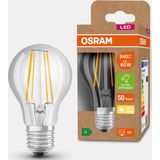 OSRAM Lamps LED spaarlamp glazen gloeilamp E27 warm wit (3000K) 4 watt vervangt 60W gloeilamp zeer efficiënt en energiebesparend verpakking van 1 Enkele verpakking