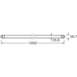 Ledvance - LED Buis T8 Superior (EM/Mains) Standard Output 11.4W 2000lm - 865 Daglicht | 105cm - Vervangt 38W