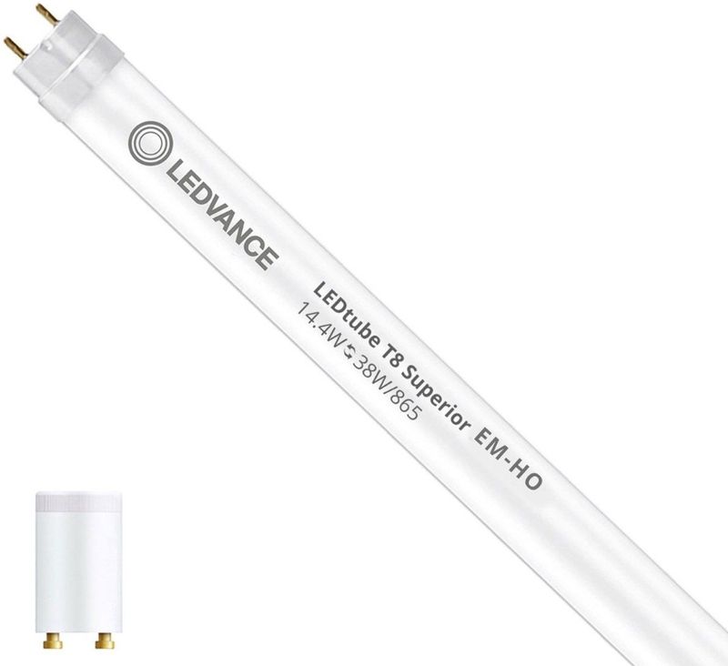 Ledvance - LED Buis T8 Superior (EM/Mains) Standard Output 11.4W 2000lm - 865 Daglicht | 105cm - Vervangt 38W