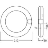 Ledvance - LED Ringbuis T9C - Wit - 11 W - 1200 lm - G10q