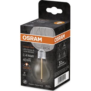 OSRAM Vintage 1906® Classic A LED lamp, 1,8W, 40lm