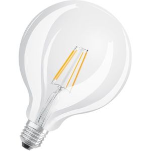 Osram - LED-Lampen, klassische Ballform, 40 Watts Ersatz, E27, G125, 2700 Kelvin, Warm weiß, Klares Glas, single Pack