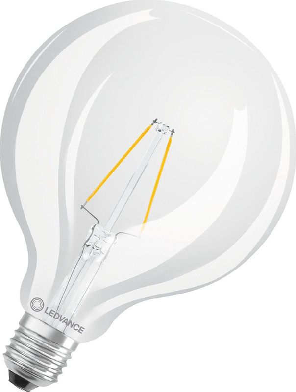 Ledvance - Classic LED E27 Globe Filament - Helder - 2.5W - 250lm - 827 Zeer Warm Wit