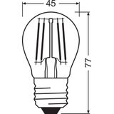 Ledvance - Classic LED E27 - Filament Peer - Helder - 5.5W - 806lm